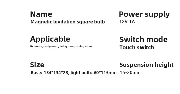 لمبة إضاءة ماجليف، مصباح طاولة مزخرف منزلي إبداعي، ضوء ليلي، تكنولوجيا سوداء لسطح المكتب، هدية عمل