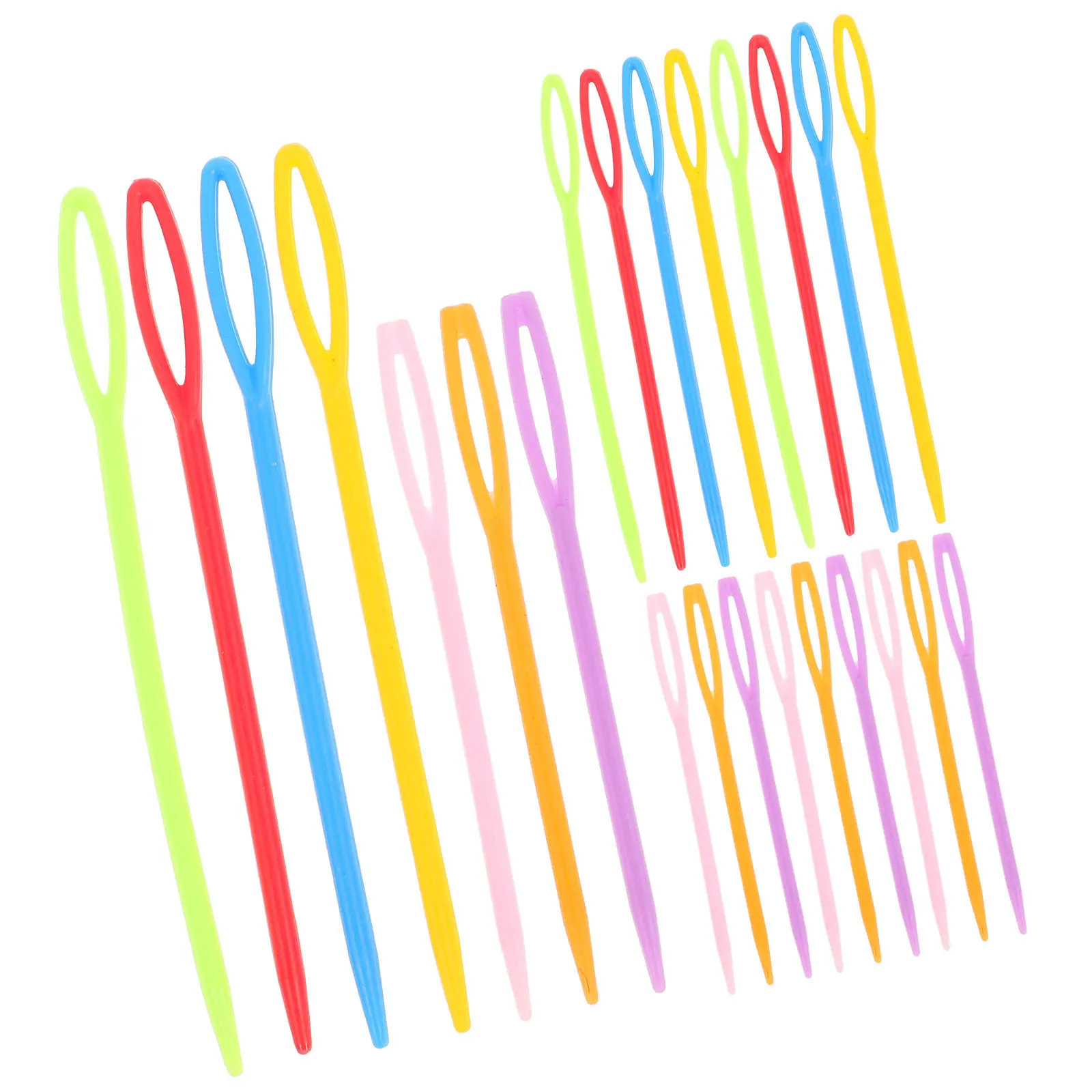 40 Pcs Sewing Needle Colored Bent Tapestry Big Large Eye Needles Safe