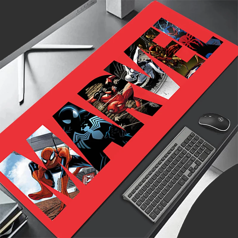 

Gamer Desk Mat Mousepads Spider-Man Pc Mouse Pad Office Desk Pads Large Mousepad Nonslip Multi-size Mouse Mats For Computer gift