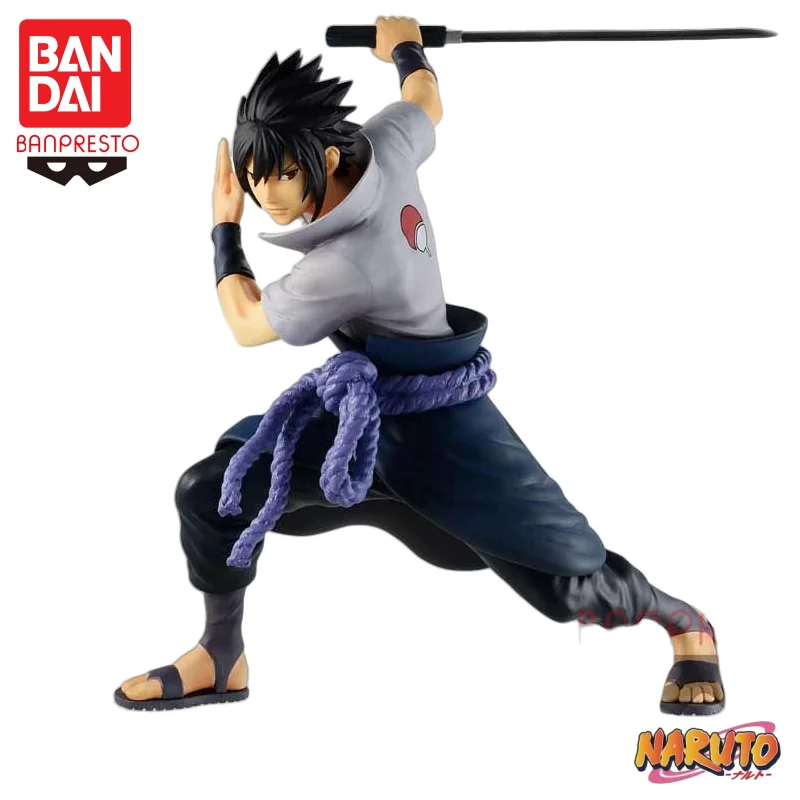 

В наличии Bandai Banpresto, оригинальная вибрационная фигурка Наруто, звезды Учиха Саске, Том 2, новая модель куклы в штучной упаковке, фигурка