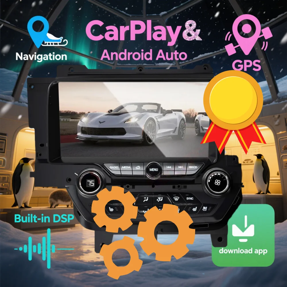 

Car Radio For Chevrolet Corvette C7 Stingray 2013 - 2020 Multimedia Player Wireless CarPlay Android Head unit Stereo DSP