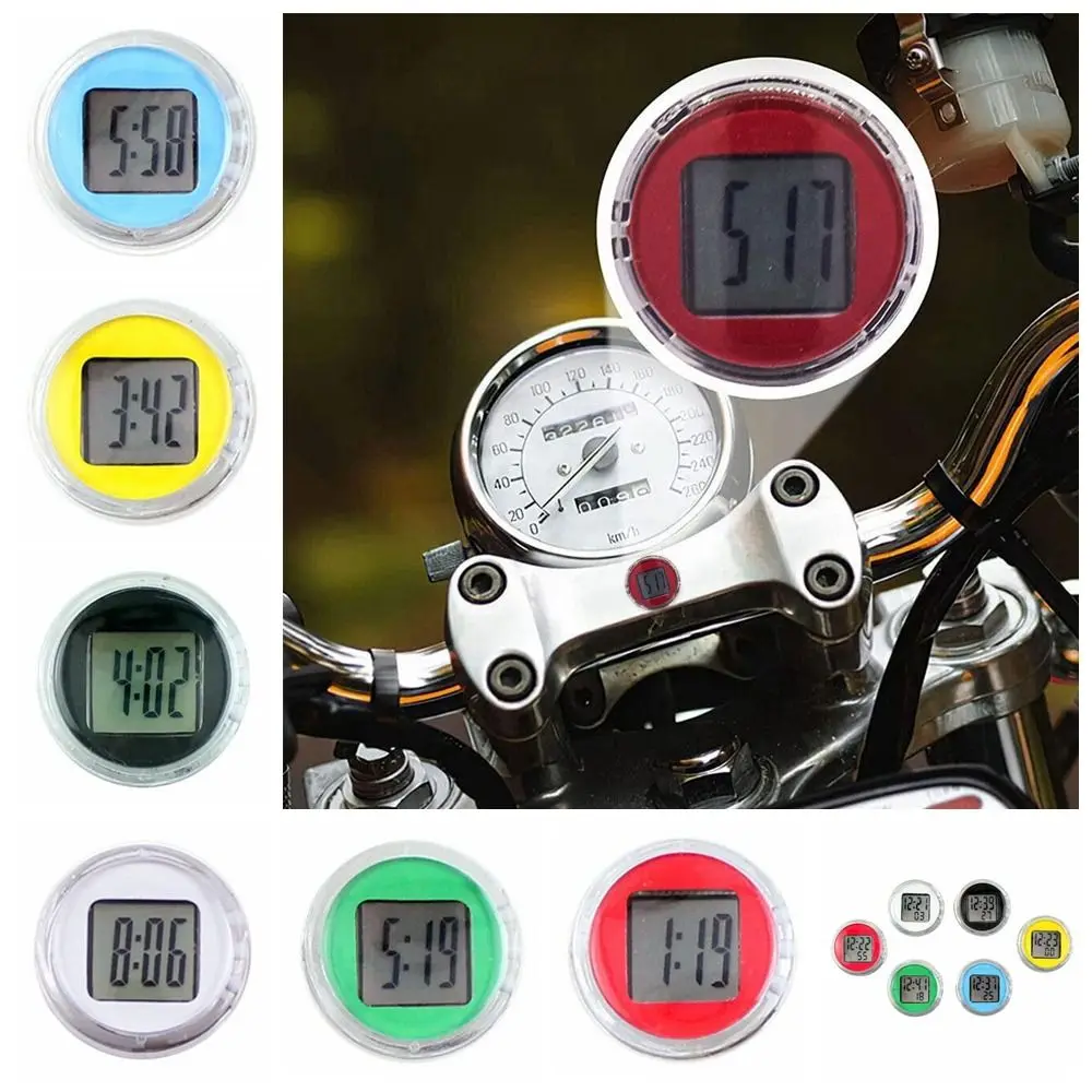 Creative Mini Car Clock Mute ABS Motorcycle Electronic Watch Simple Electronic Motorcycle