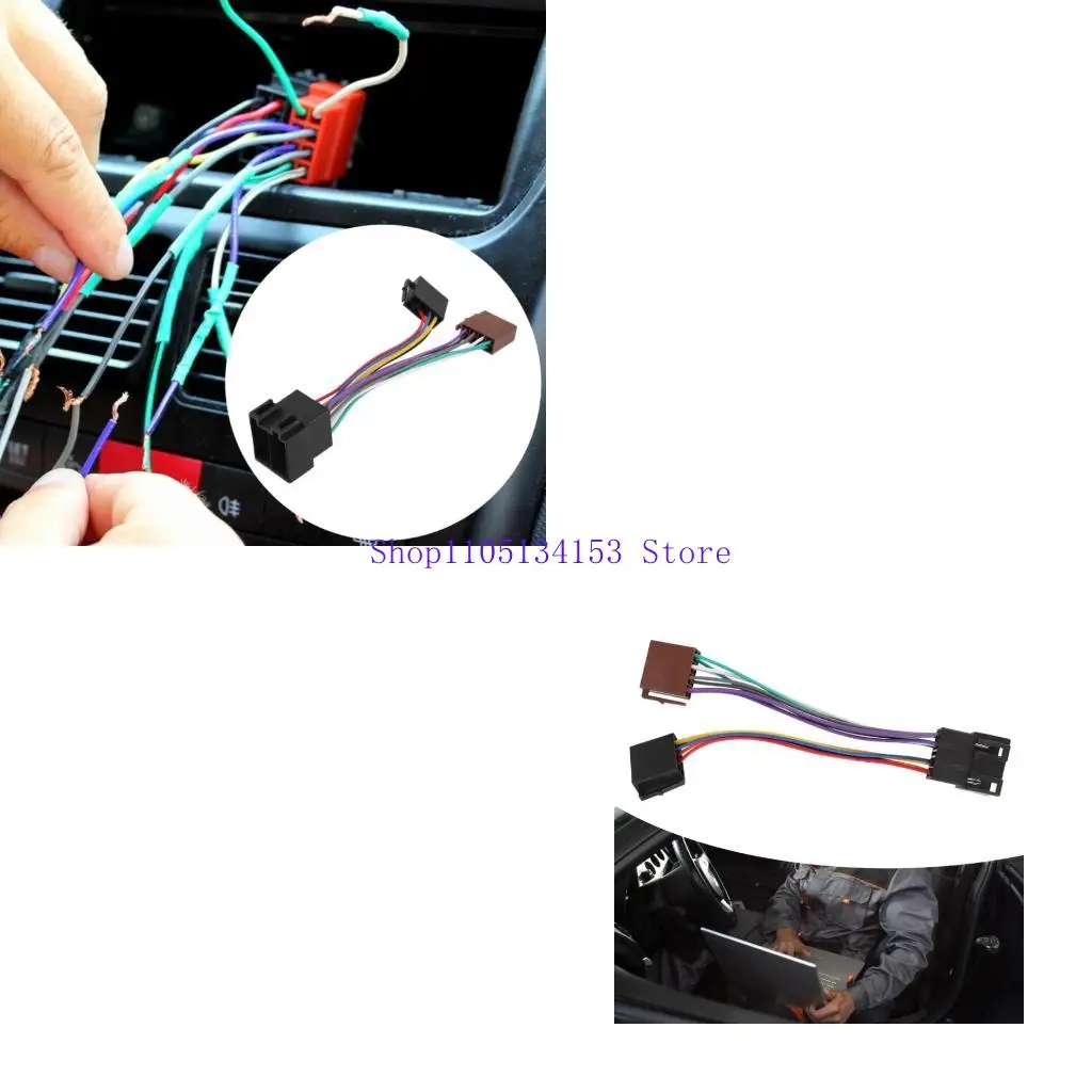 hg89 Vibration Resistant ABS Car Audios Female Plug Connector for Various Sedan Models Easy Installation Adapter Cable