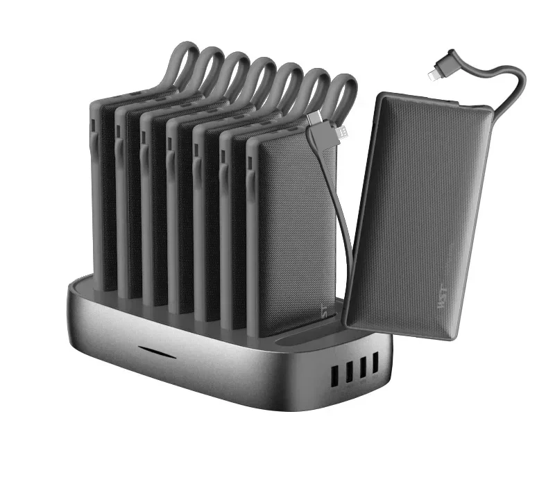 Li-polymer battery powerbank multi restaurant mobile phone charging rental power bank station