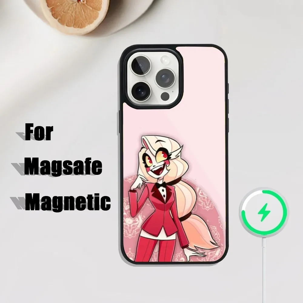 Hazbin H-Hotel Possum Phone Case For iPhone 16,15,14,13,12,11,Plus,Pro,Max Mini Magsafe Magnetic Wireless Charging