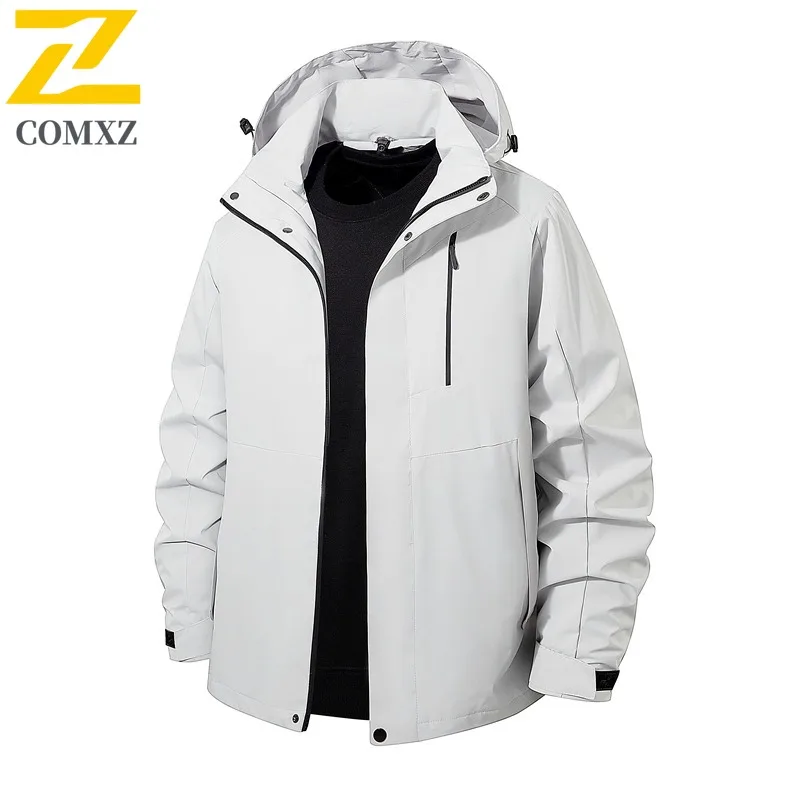 

COMXZ 2025 Couple Spring Single Layer Jacket Windbreaker Fashion Sport Casual Outdoor Thermal Windproof Waterproof Premium Coat