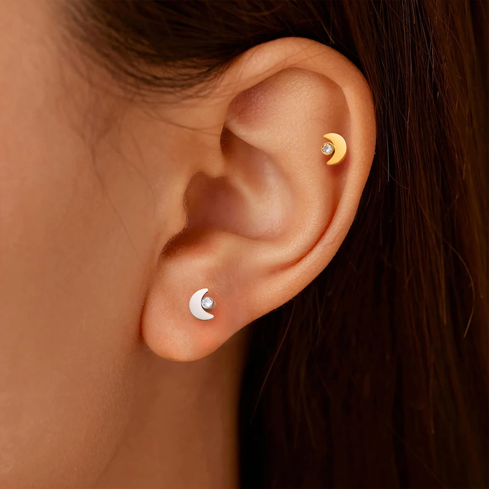 ASTM F136 Titan Tiny Trinity CZ Blumen-Labret-Stud 16G Knorpel-Ohrring Nasen-, Lippen-, Tragus-, Conch-, Helix-, Ohrläppchen-Piercing-Schmuck – Detail 21