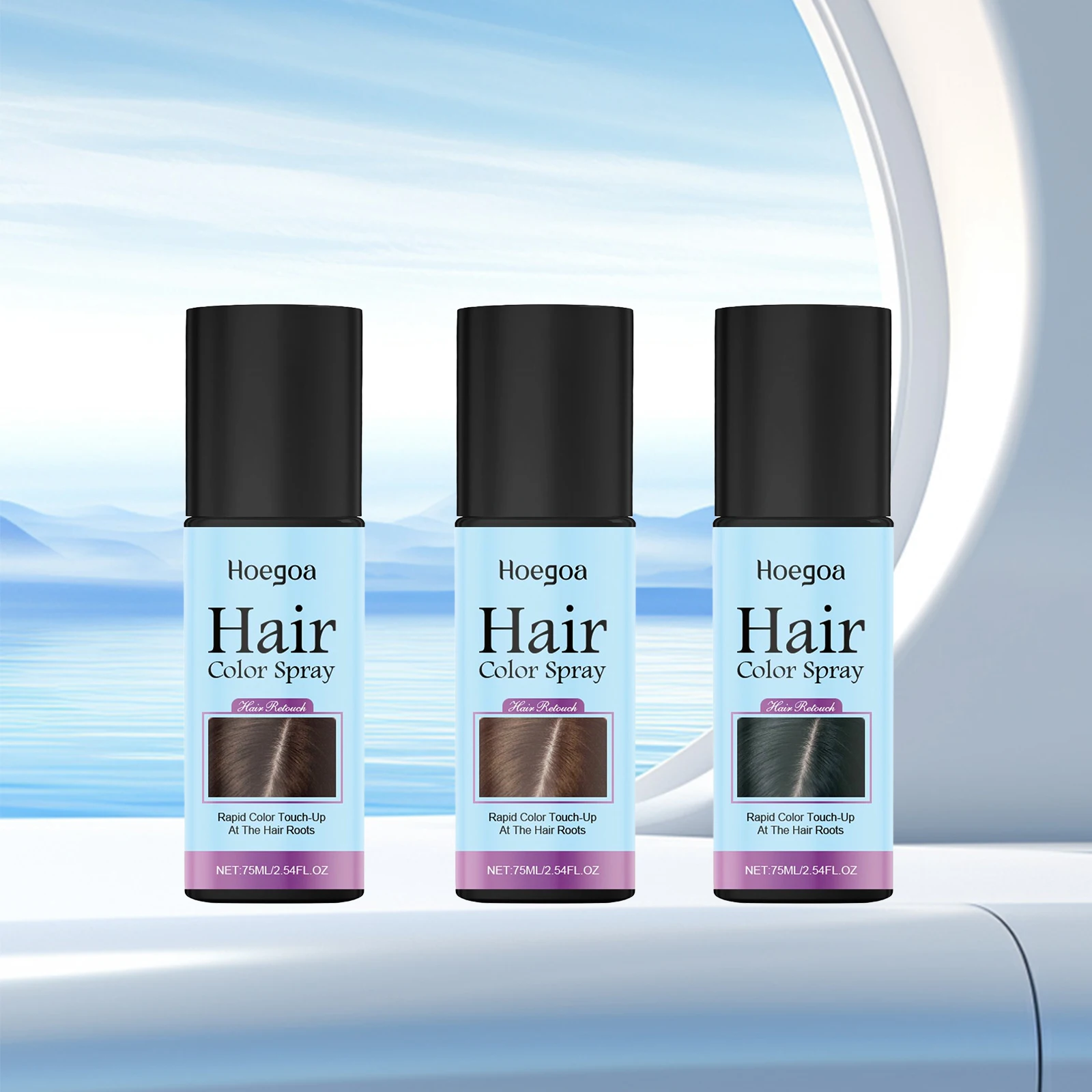 

Temporary Hair Color Spray Long-Lasting White Hair Dye Cover Root Color Correction Washable Halloween Cosplay Party Costume Make