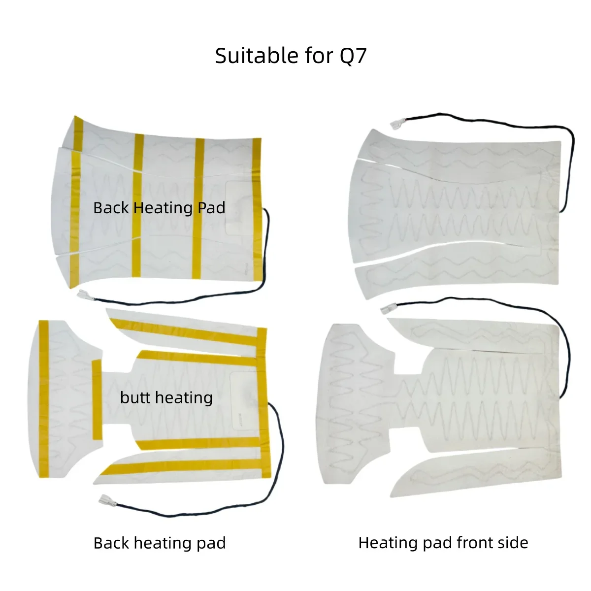 customize Car Heated Seat Covers Pad alloy Fiber Heated Auto Car Seat Heating Pad Winter Warmer Heater Mat suit for Audi car