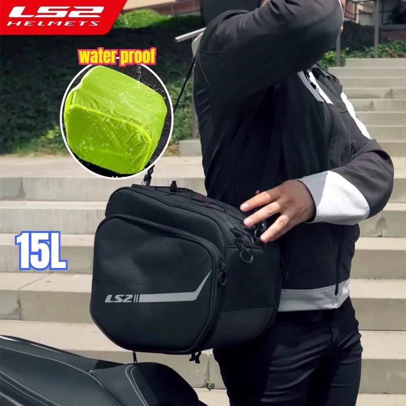 

LS2 Original 15L Motorcycle Fuel Tank Bag Front Motorcycle Travel Triangle Bag for NMAX XADV350 Motociclista Accesorios