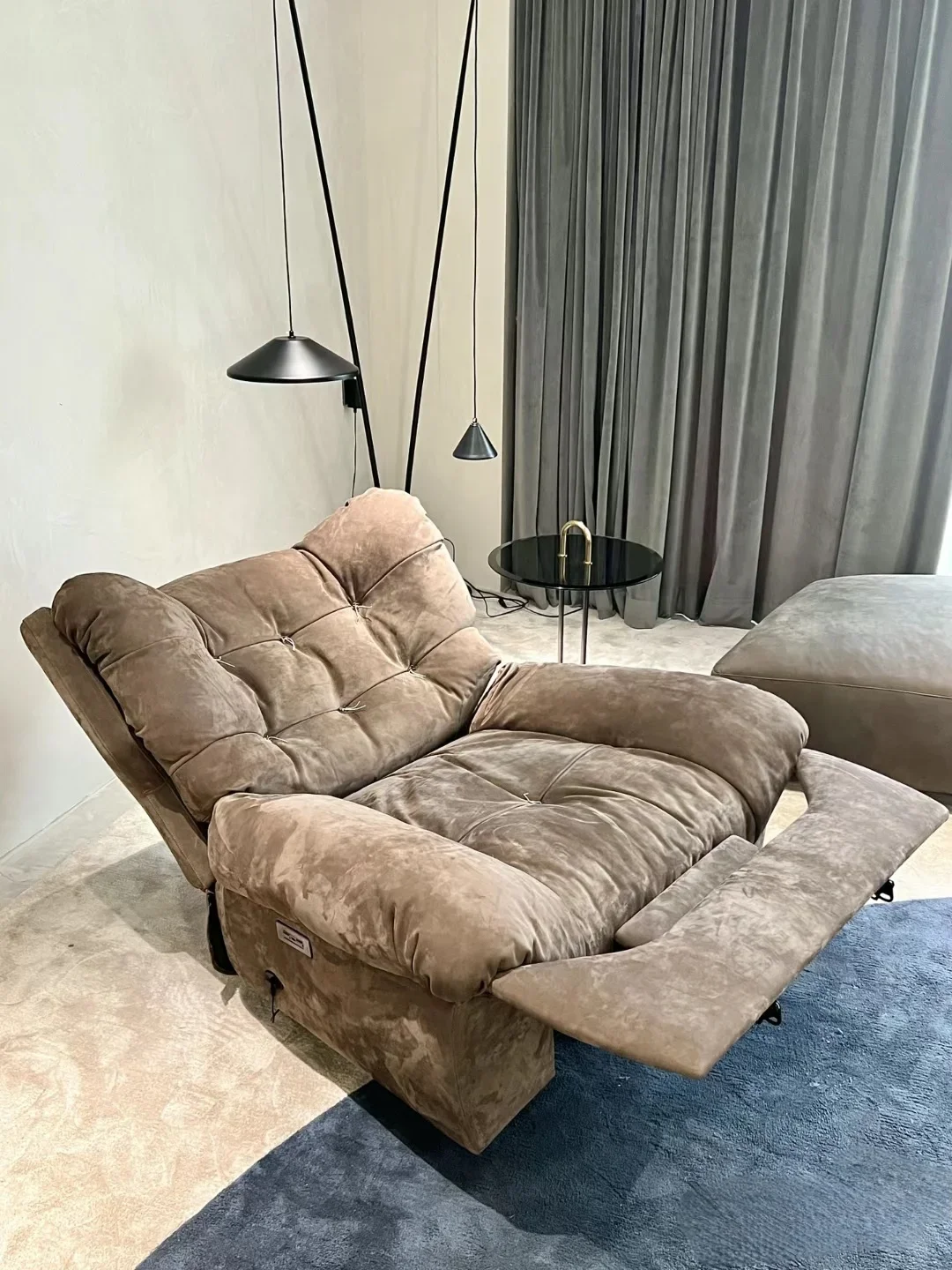 

Cloud single sofa, electric multi-functional living room balcony rotating recliner, reclining smart cloud chair