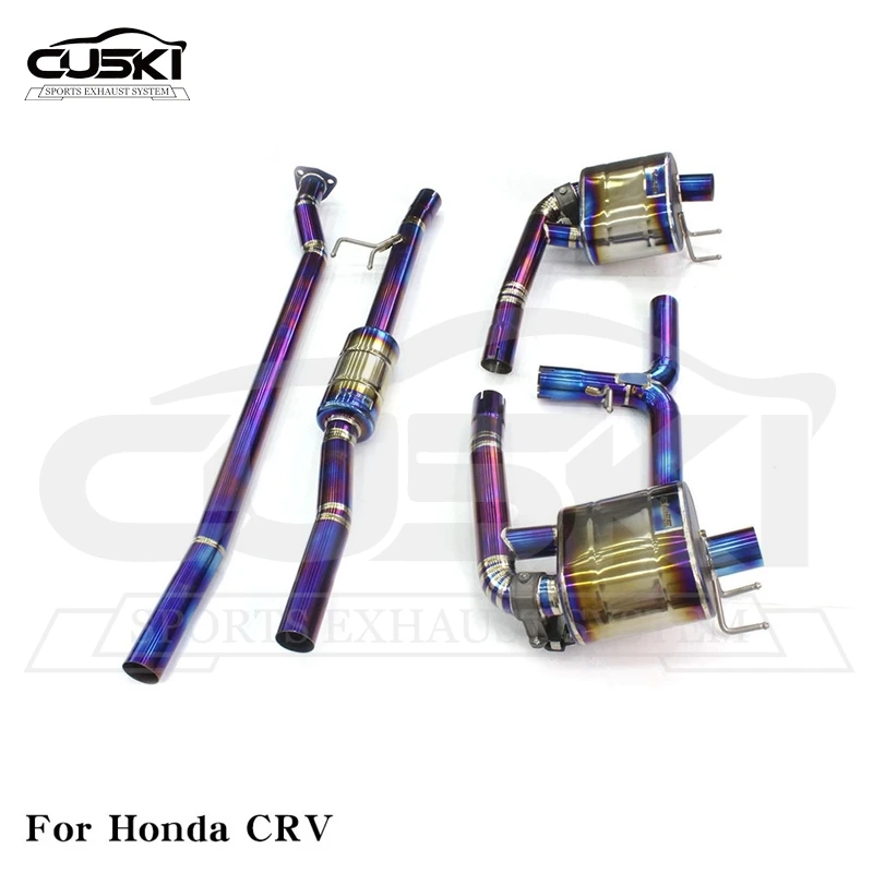 CUSKI Titanium Alloy Catback Exhaust for Honda CRV 2020-2021 1.5T Exhaust Pipe Modification Valve Control Exhaust System