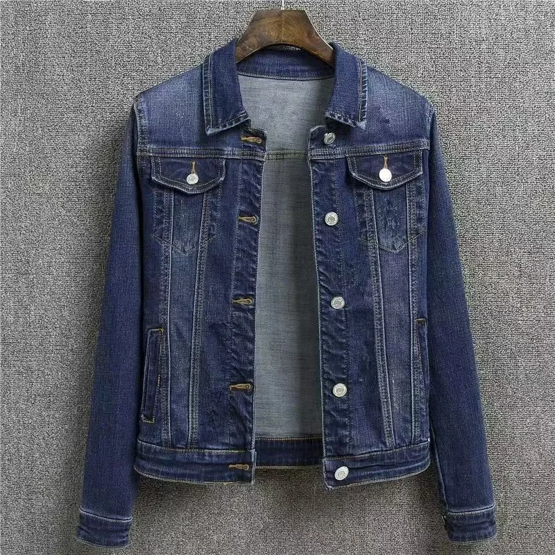 Denim Coat Women Wear Autumn Clothes Outside In Autumn Winter And Slim Casual Jackets In Autumn Wear New Short Tops For Students