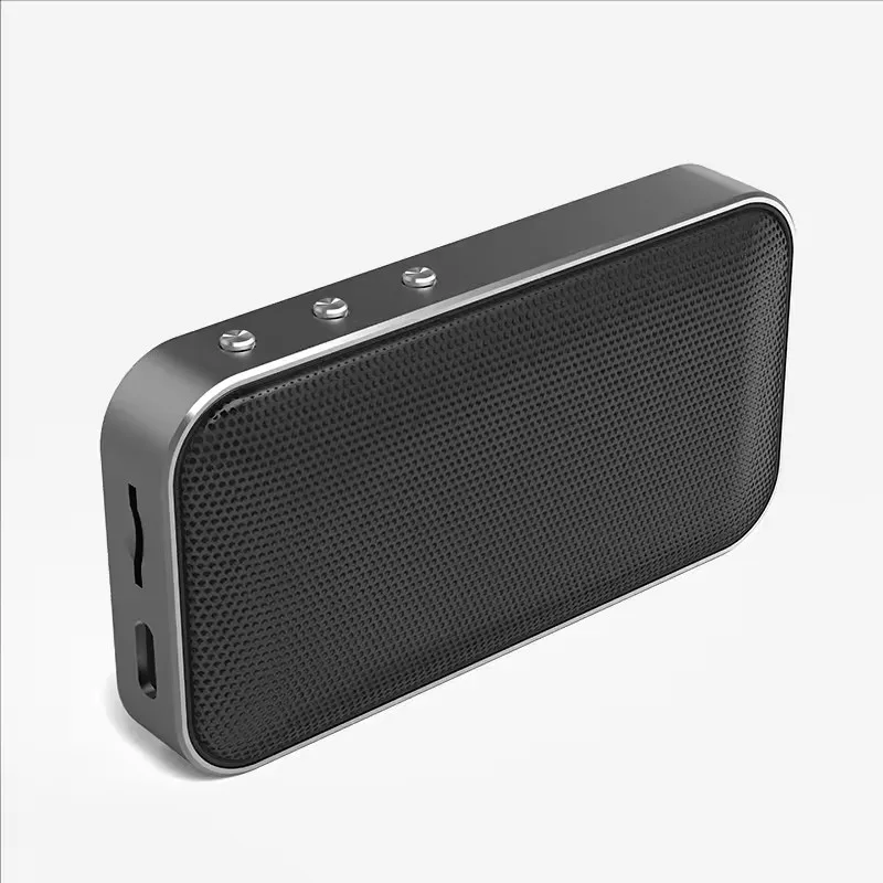 Super Slim Wireless Speaker Hands Free Talking with Microphone Portable Speaker Metal Design Mini Speaker Bluetooth Speaker