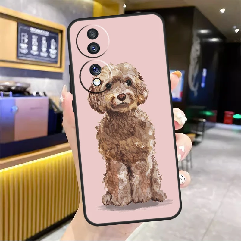 Cute Cockapoo Dog Case For Honor 90 Lite 70 Lite 50 X8a X9a X7a X6a X7 X8 X9 Magic 5 Pro 4 Lite 9X 8X Coque