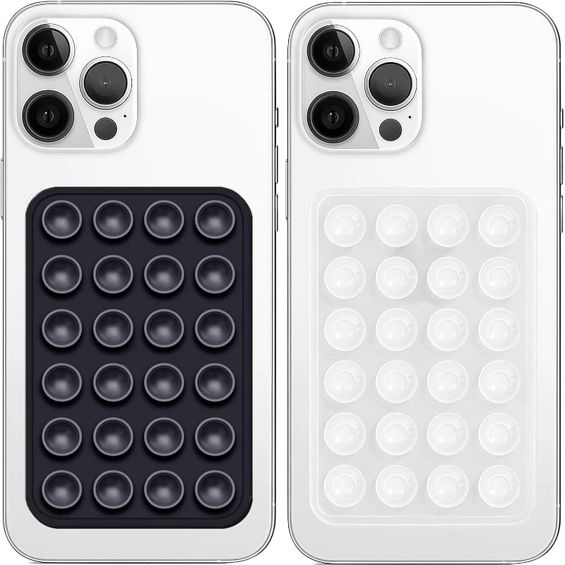 

Silicone Suction Phone Holder Mat Multifunctional Suction Cup Wall Stand Square Anti-Slip Single-Sided Case Mount Back Sticker