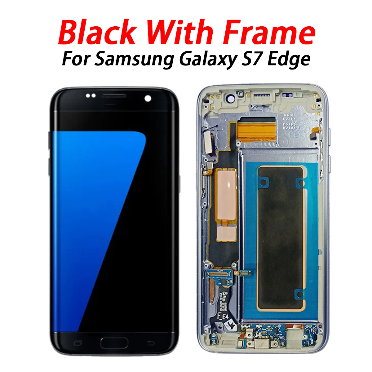 S7E LCD For Samsung S7 Edge G935 G935F LCD Replacement with frame Display Touch Screen 5.5\