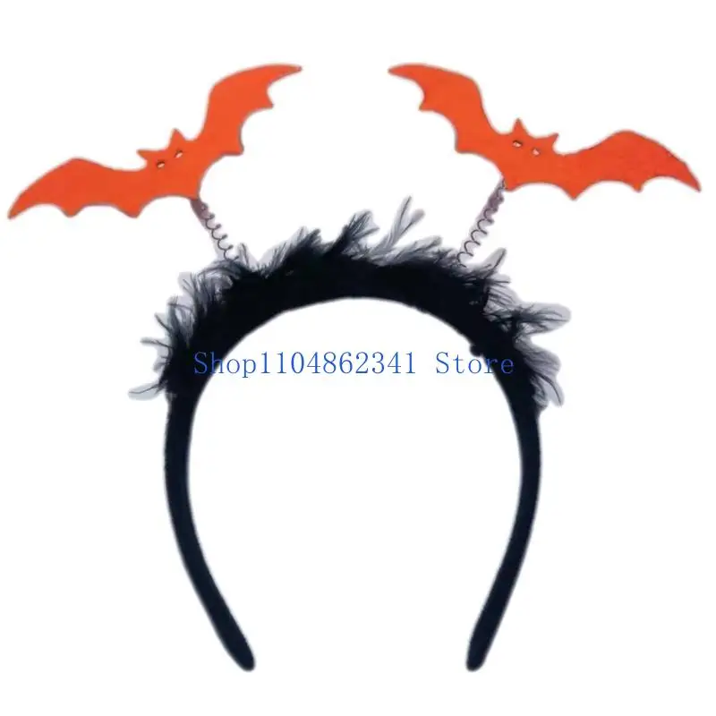 5asd Gothic Fledermaus Stirnband für Frauen Halloween Tiaras und Kronen Goth Stirnband
