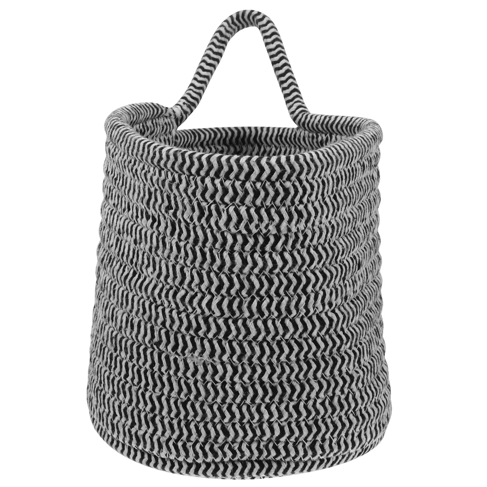 

1Pcs Cotton Woven Desk Basket Portable Storage Organizer Desktop Sundries Storage Home Decoration Organizer