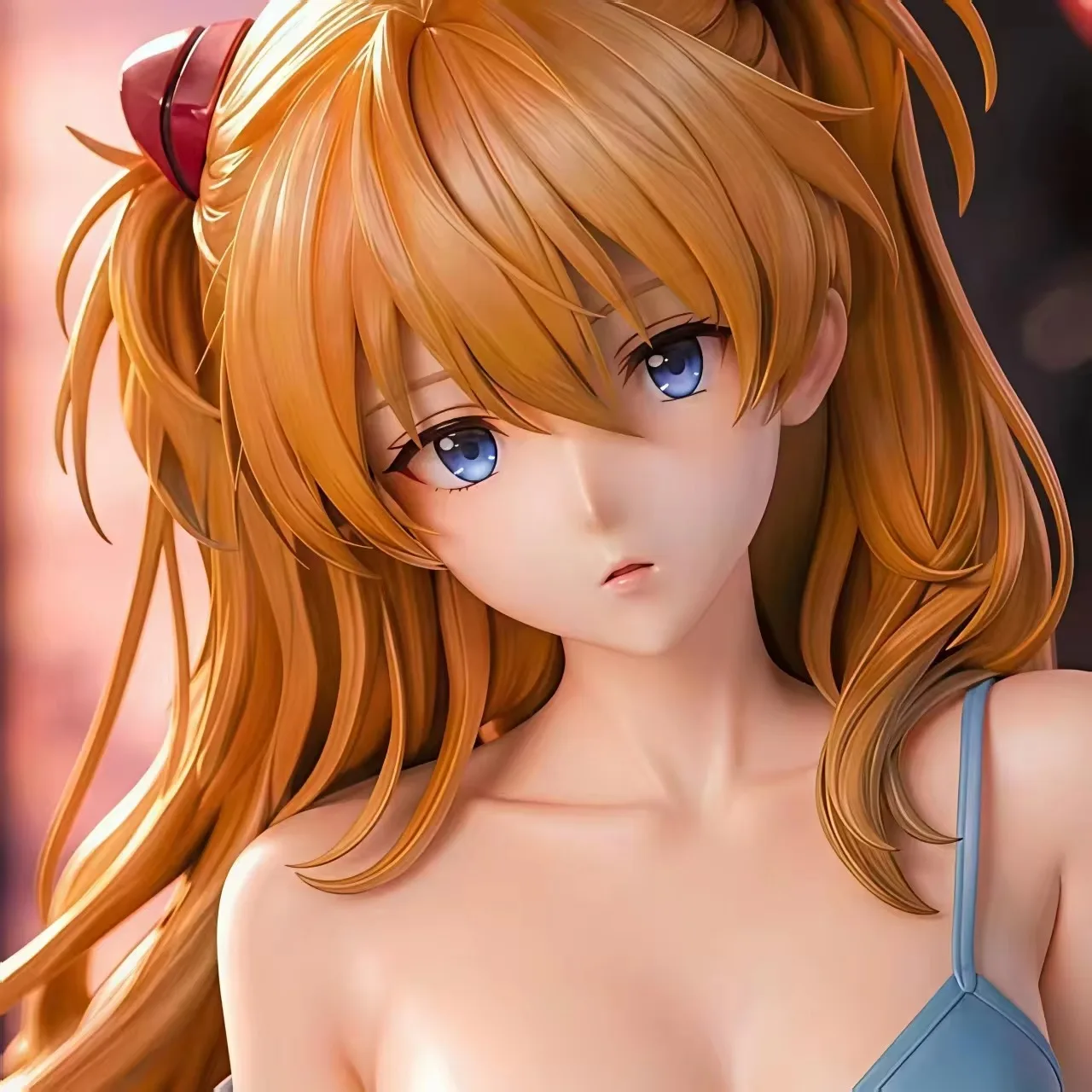 22cm Anime Neon Genesis Evangelion Figure Asuka Langley Soryu Urban Urban Casual Outfit Action Model Toy Statue Collectible Gift