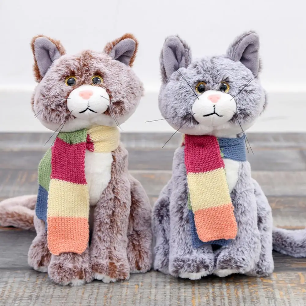 Pet Kitten Doll for Kids Boys Soft Cat Plush Dolls for Kids Adults Cute Stuffed Toys for Birthday Xmas Gifts Lovely Kitten Dolls