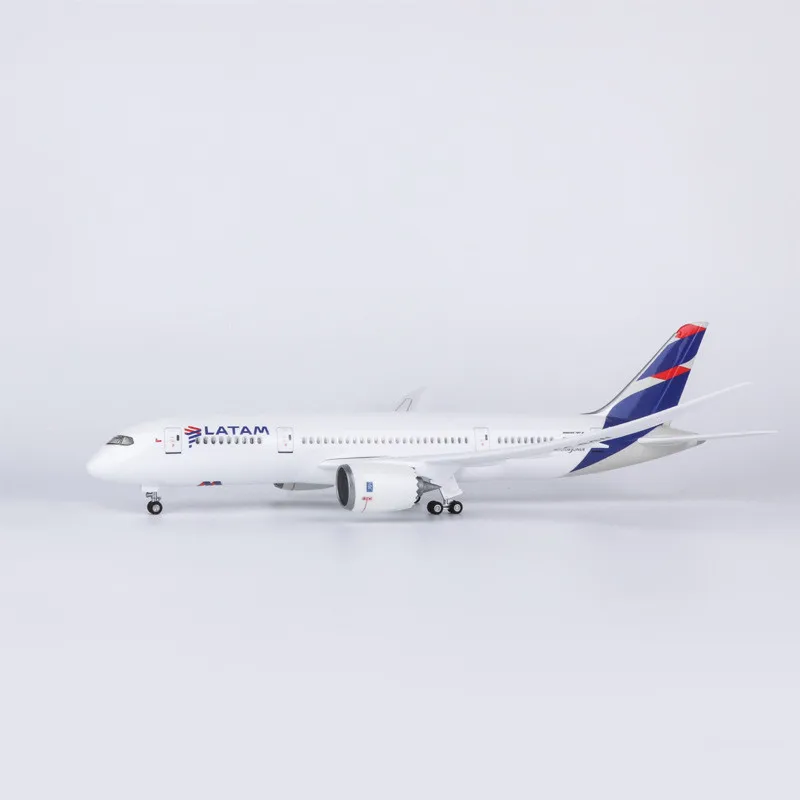 47CM escala 1:150 Chile LATAM Airlines Boeing 787 Dreamliner Diecast modelo aerolíneas resina avión juguetes colección exhibición regalos