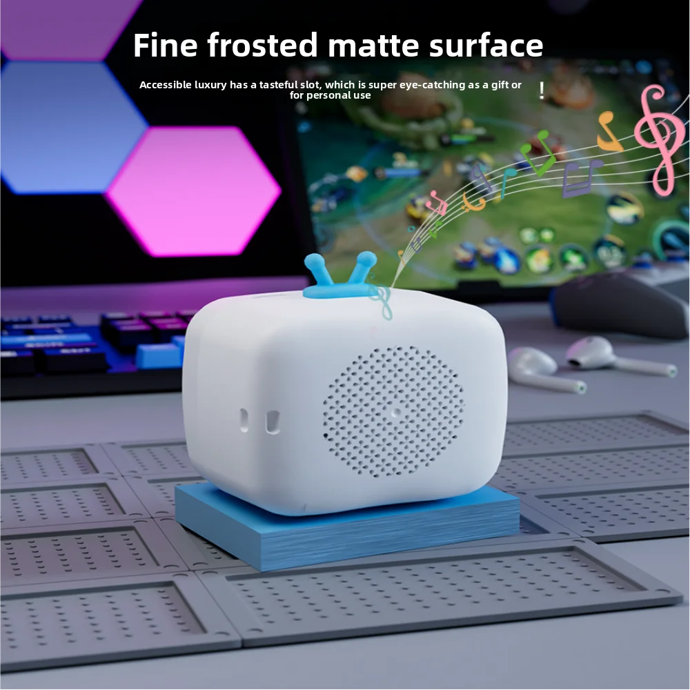 Portable Mini Multifunctional Bluetooth Speaker, Music, Photo Album, Alarm Clock, Call, Timer/Calculator, Weather, Calendar, Etc
