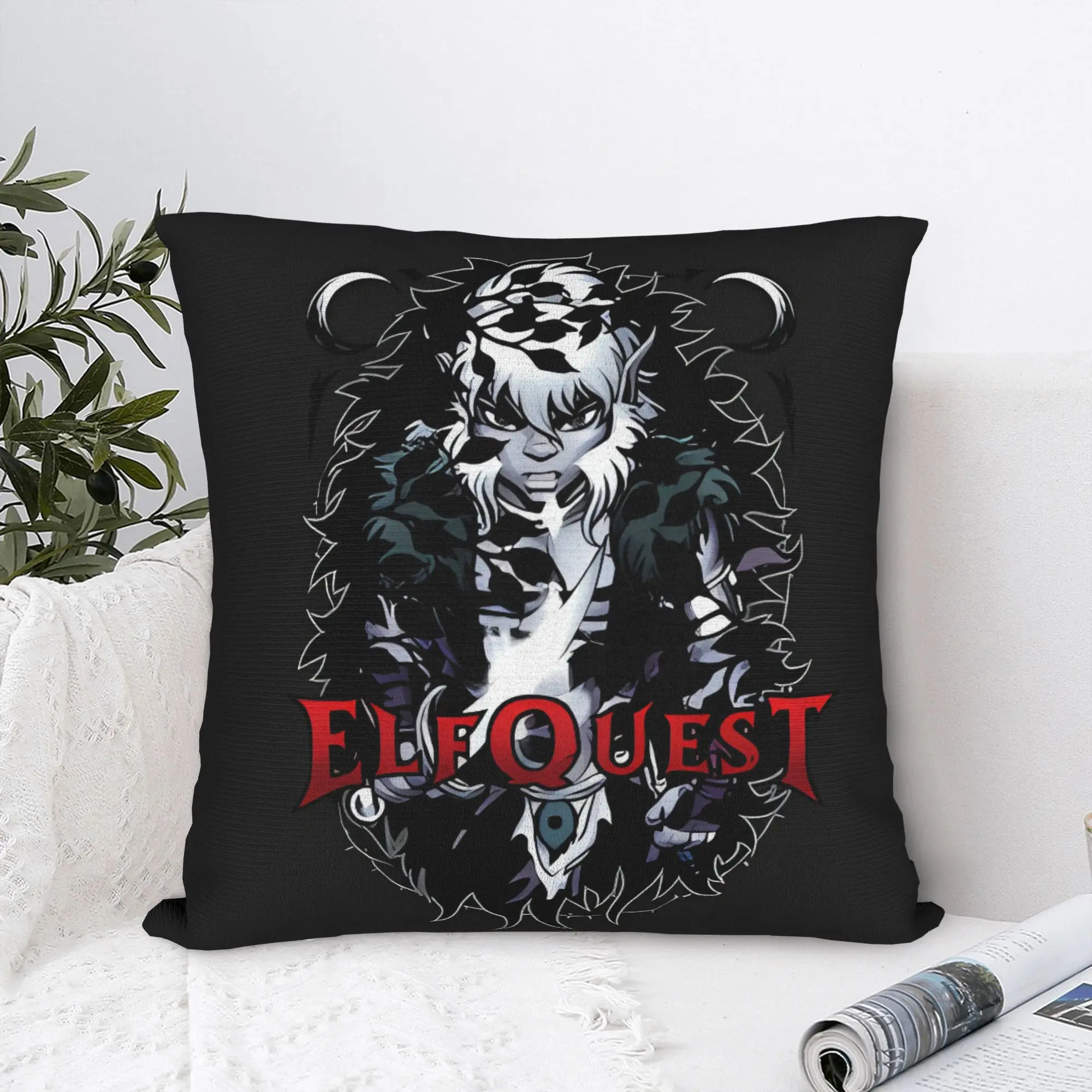 ElfQuest Darkwoods Cutter Pillowcases  Novelty Pillow Case For Sofa Bedroom Home Decor Graphic Pillow Cover