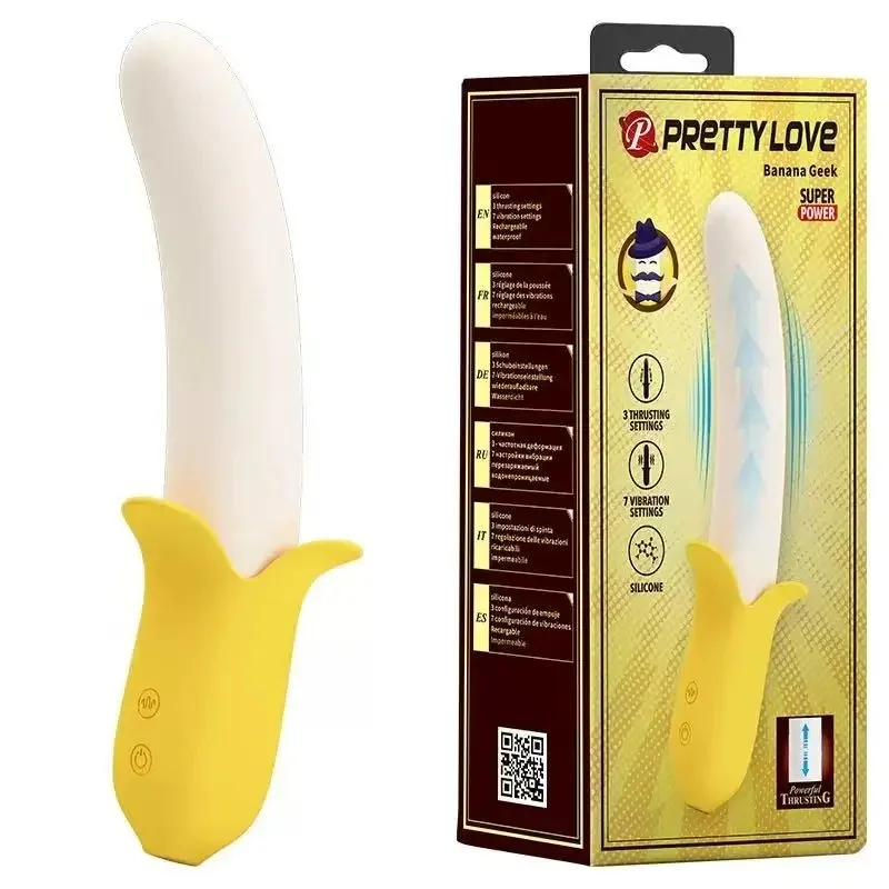 Banana Vibrator Female Masturbation Device Heating and Heating Simulation Penis Dildo Adult Sex Toys
