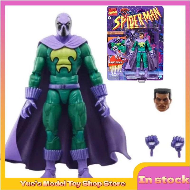 【in-stock】hasbro-marvel-legends-spider-man-hanging-card-comic-version-prowler-6-inch-movable-robot-doll-model-toy-collection