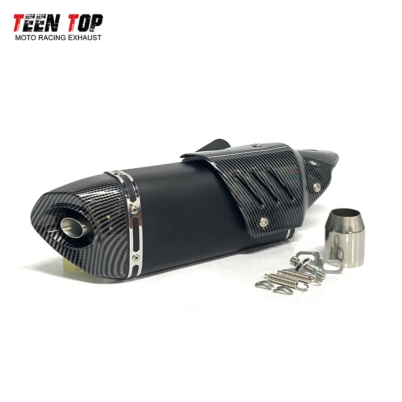 51mm Slip-on Exhaust For Yamaha Tenere 700 Exhuast Pipe Tenere700 Exhaust Middle Pipe 470mm Exhaust Muffler T700 Escape Moto