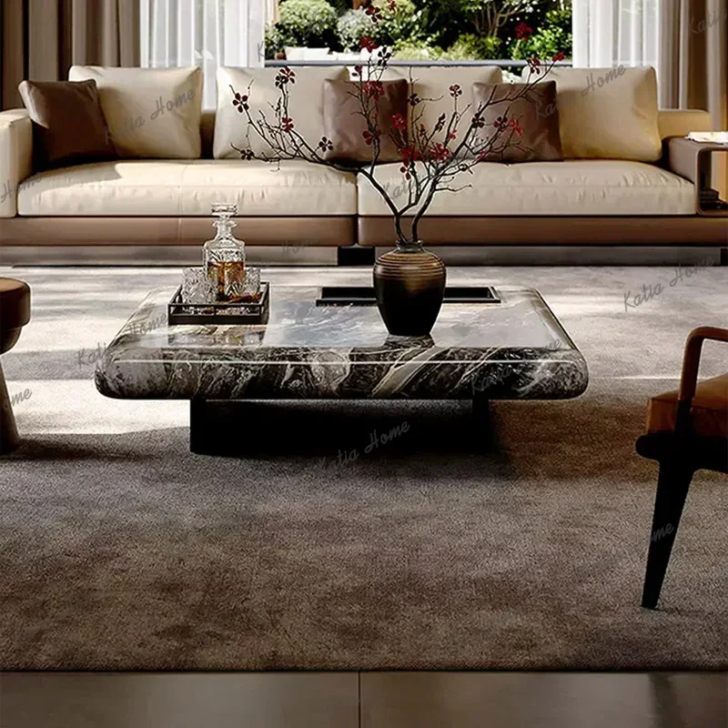 LSUnique Aesthetic Clear Designer Modern Side Table Living Room Decoration Meubles Home Furniture Italian Luxury Coffee Table