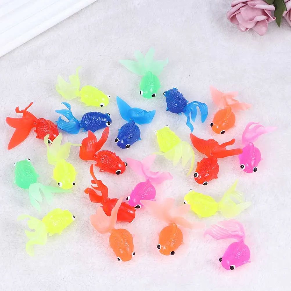 

10pc Lifelike Goldfish Realistic Fish Kids Party Favors Home Aquarium Decoration Educational Play Promotes Imagination Color