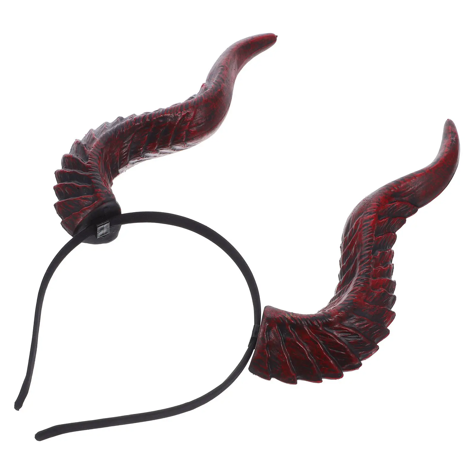 

1 шт. повязка на голову с дьявольскими рожками, регулируемая, легкая, для Хэллоуина, украшение для вечеринки, аксессуар для волос для косплея, реквизит для маскарада