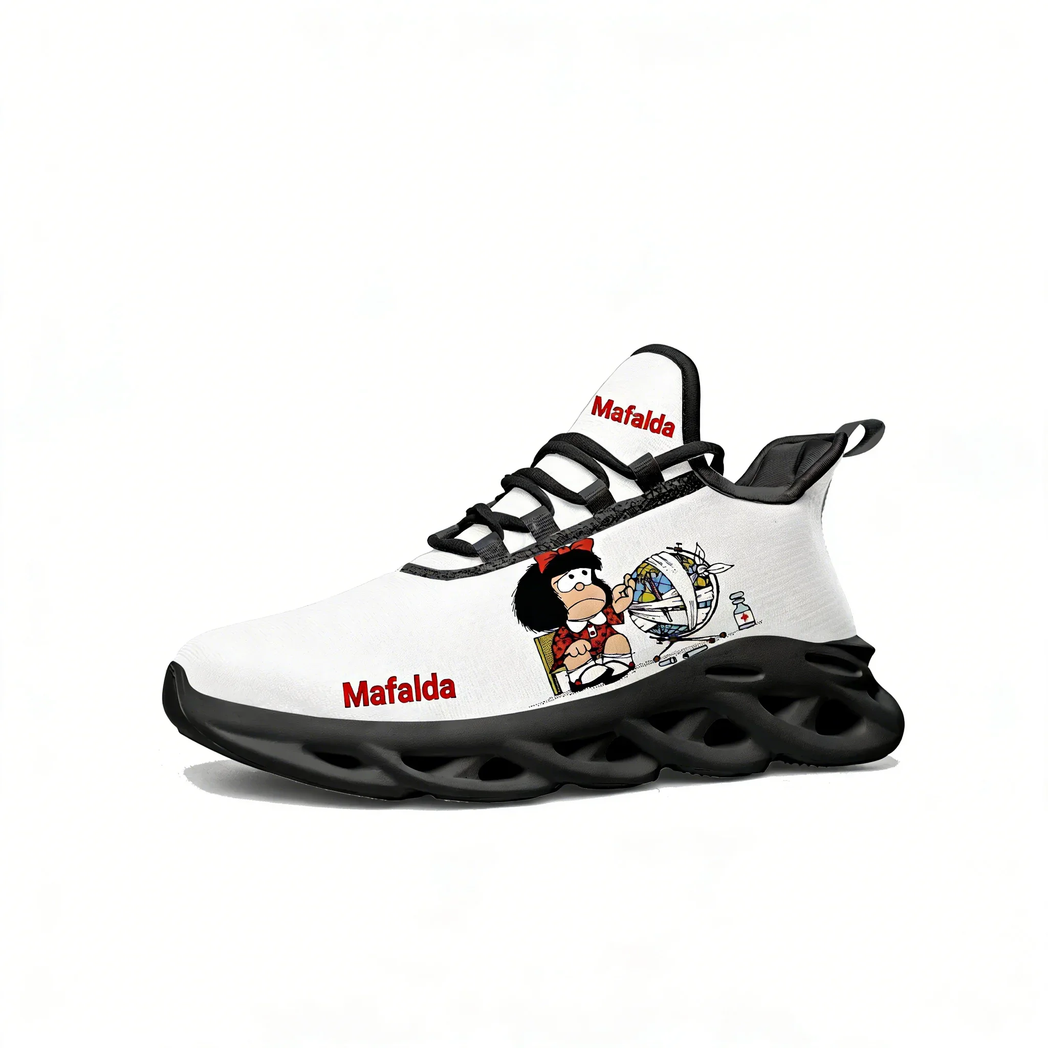 

Mafalda Lace Mesh Shoes Flat Sneaker Mens Womens Sport Running Shoe Sport Sneakers Comfortable Cute Cartoon Customized Footwears
