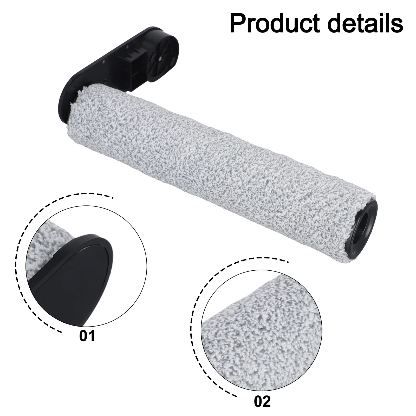 

As Pictures Show Sponge Brush Roller Gentle Brush For Hard Floors Gentle On Hard Floors High-density Soft Wool Bristles