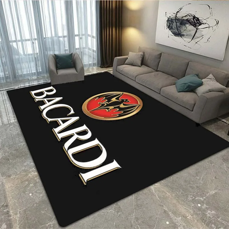 

Bacardi Rum Area Rug Large Carpets Rugs for Living Room Bedroom Bedside Kids Room Decoration,Kitchen Bathroom Anti-slip Mat Gift