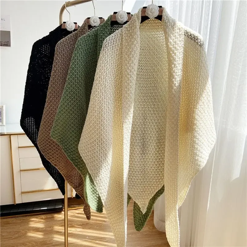 

National Style Cotton Shawl Air-conditioning Shirt Jacket Hollow Crochet Short Sun Protection Clothing Knitted Cardigan Q357