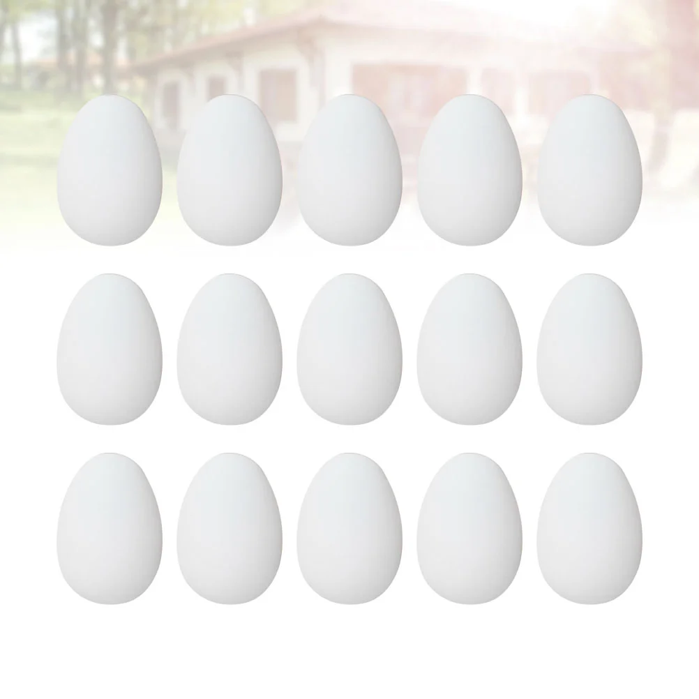 

60 PCS Painted Eggs Imitation Model Painting Graffiti DIY Colored Drawing Fake Gift Bag Toddler