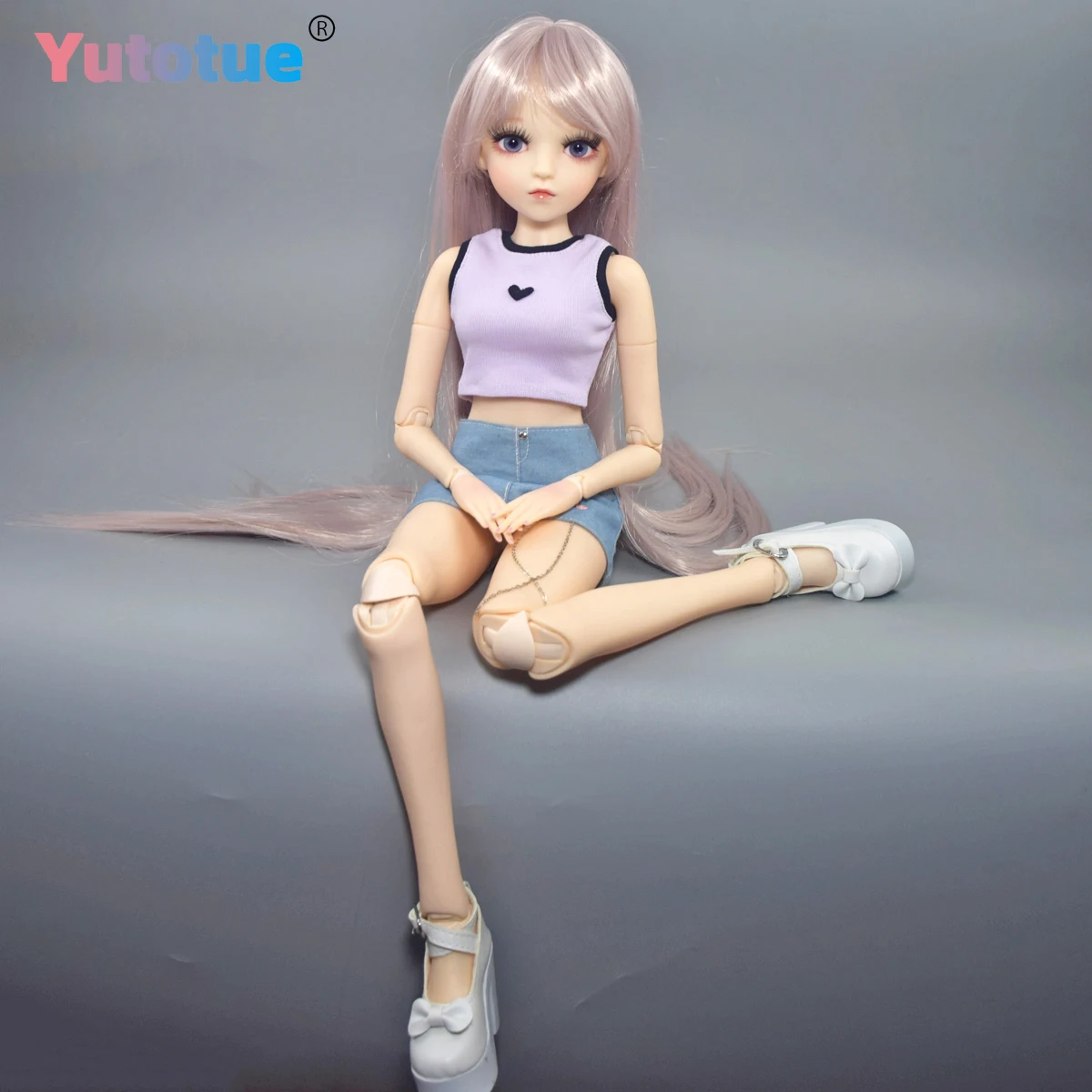 YUTOTUE-Muñeca de moda de 60cm de altura, muñeca de niña BJD 1/3, ojos de juguete cambiables, maquillaje mejorado realista