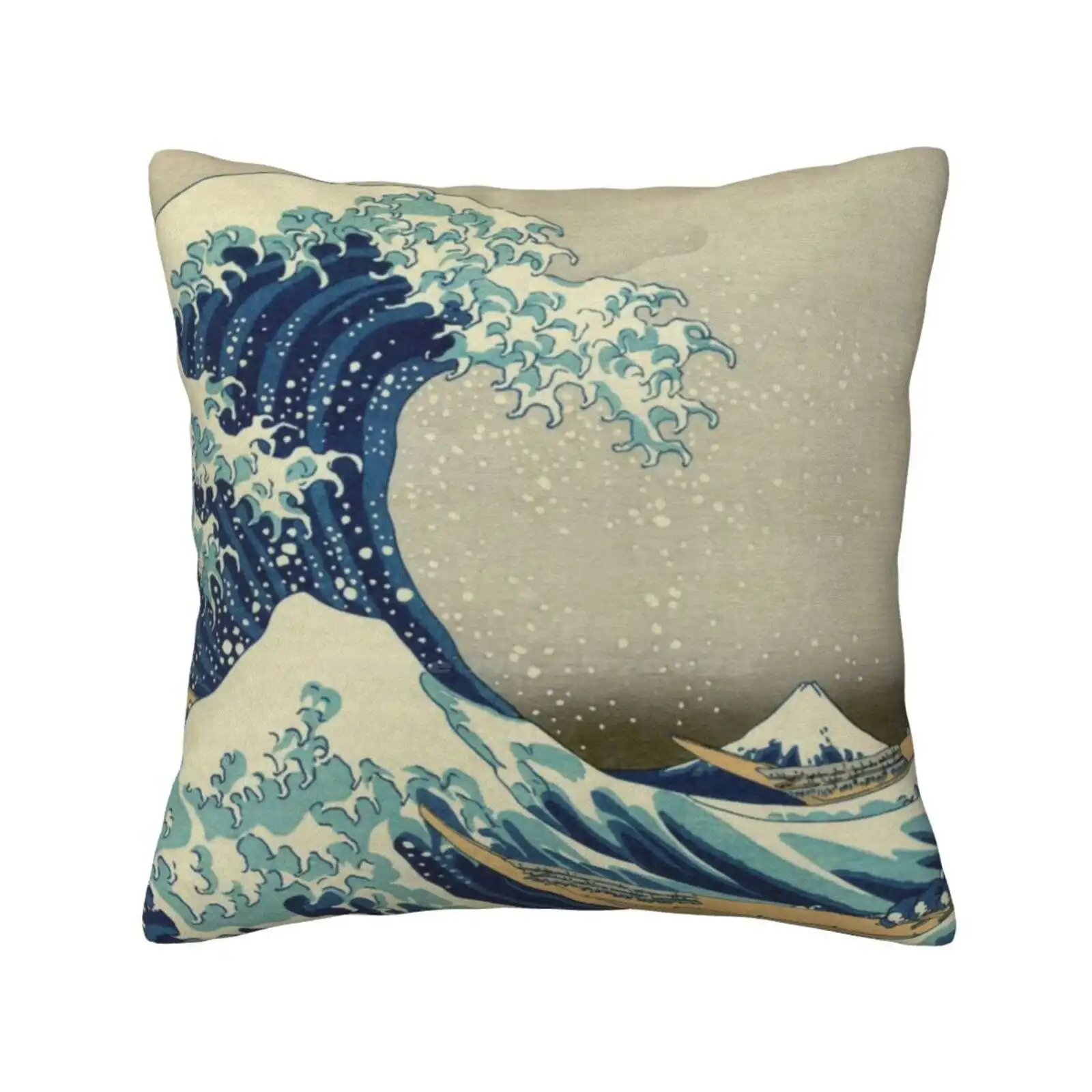 The Great Wave Bedroom Office Hug Pillowcase Japanese Asian Foreign Wave Water Ocean Artsy Aquatic Cool Hipster Vintage Retro