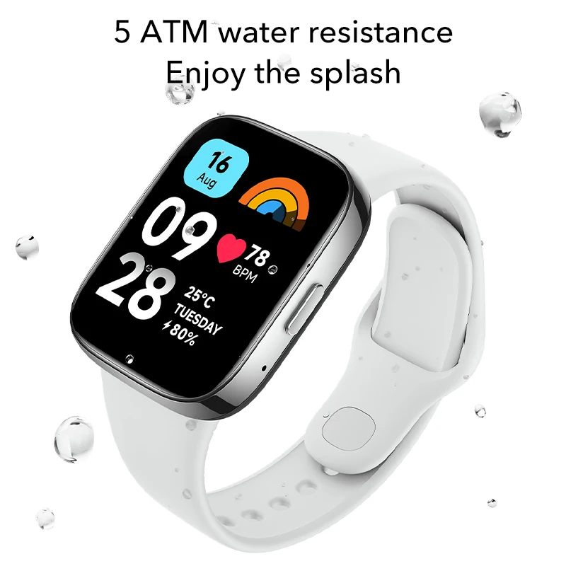 Xiaomi-reloj inteligente Redmi 3 versión Global, dispositivo resistente al agua hasta 5atm, con llamadas telefónicas, Bluetooth, pantalla de 2023