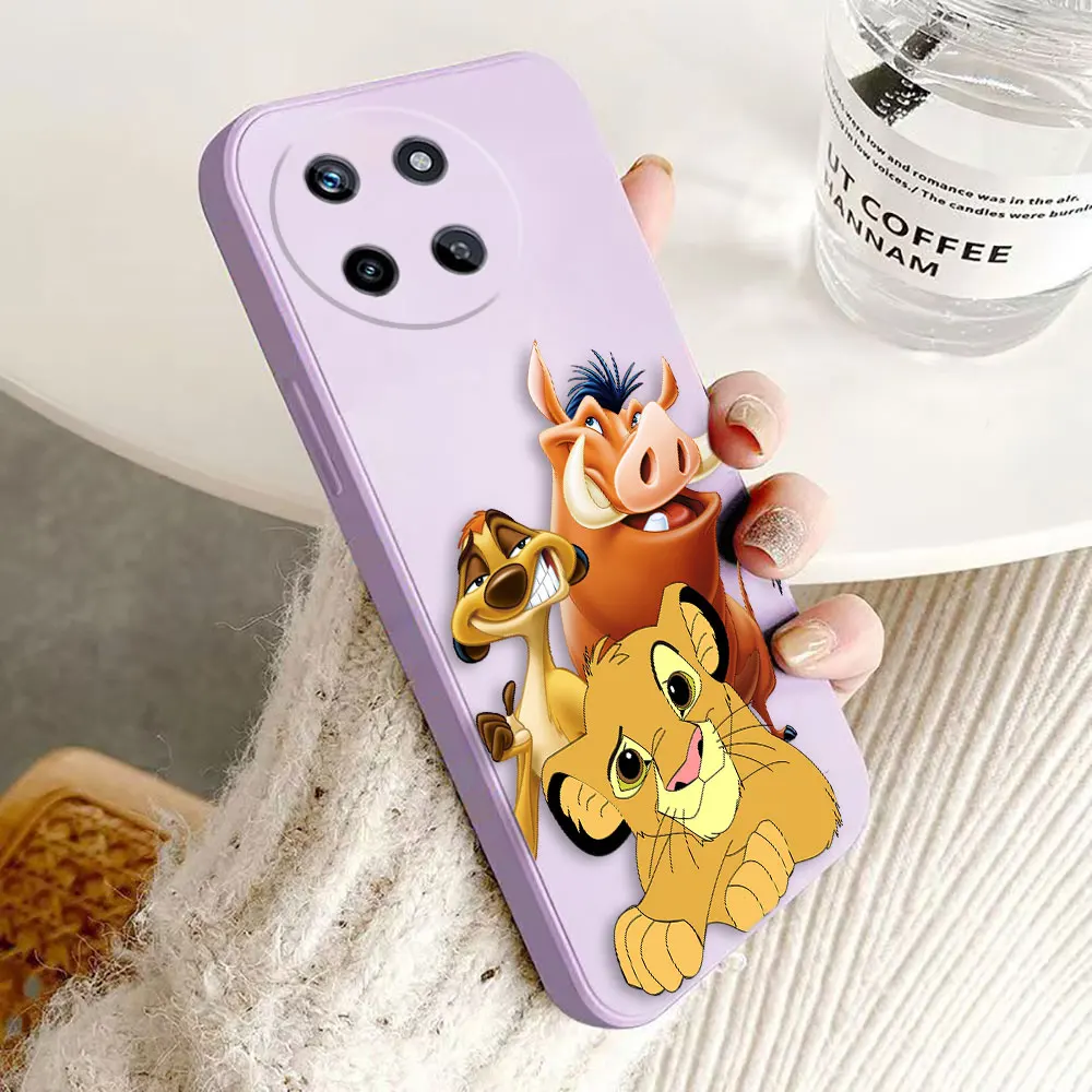 Disney The Lion K-King Cover Phone Case For OPPO Realme 11 10 9 9I 8 8I 7 7I 6 5 PRO PLUS 4G 5G Colour Silicone Case Funda Shell