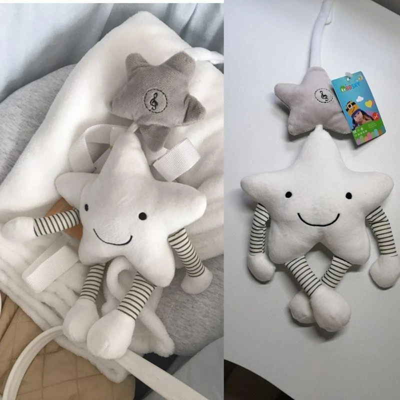 Q0KB Plush Rattle Crib Accessories هدية رائعة للرضع التمرين