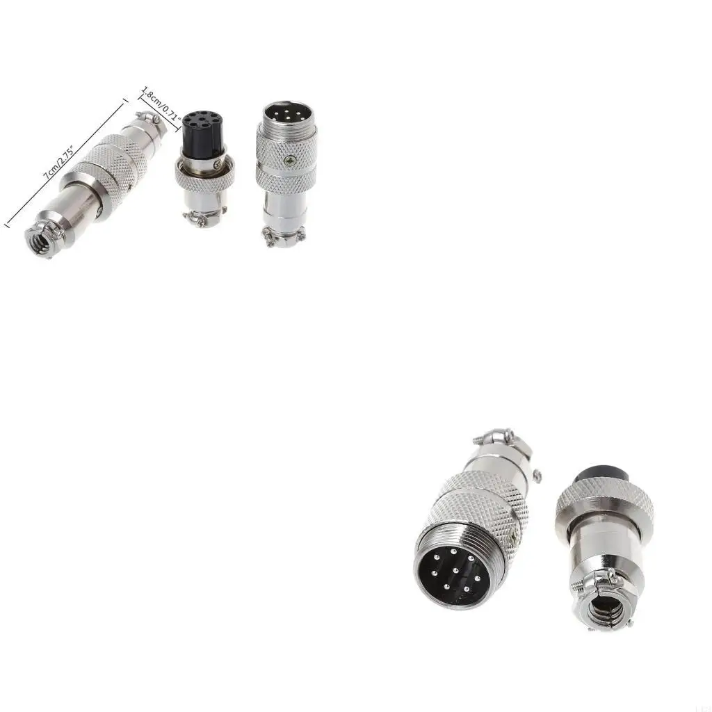L43A Gx16 Butting Aviation Male Connector Female Plug 2/3/4/5/6/7/8 Pin