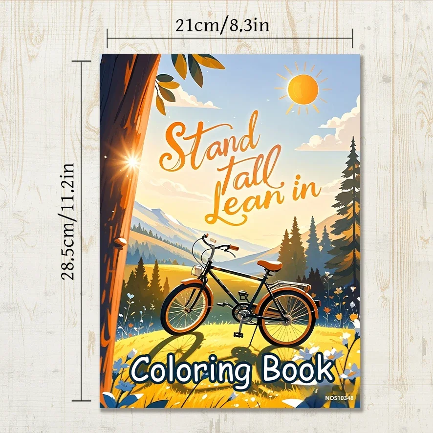 Encouraging Proverbs Adult Coloring Book - 8.3x 11.2 Inch 22 Page Coloring Book - Helps Reduce Stress and Ease Emotions