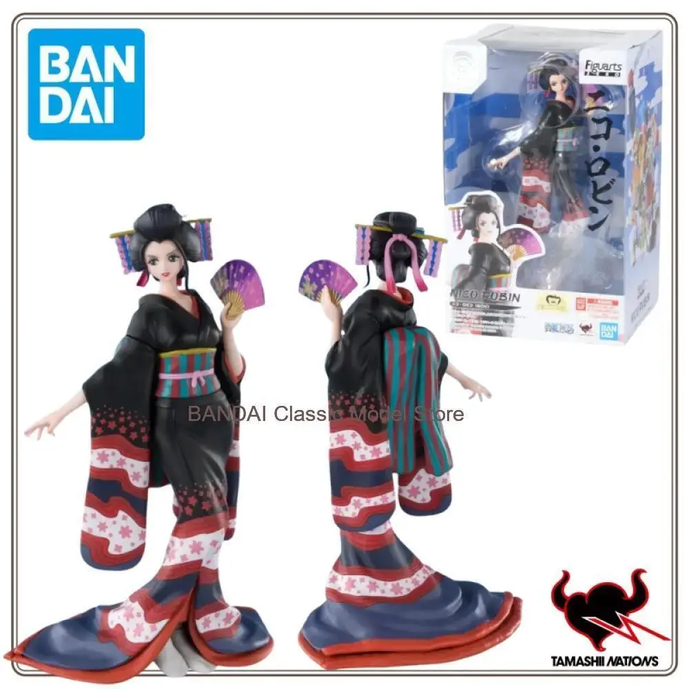 

New in Stock BANDAI Original Figuarts ZERO ONE PIECE Nico Robin Wano Country Geisha Anime Figure Present Birthday Toy Gifts