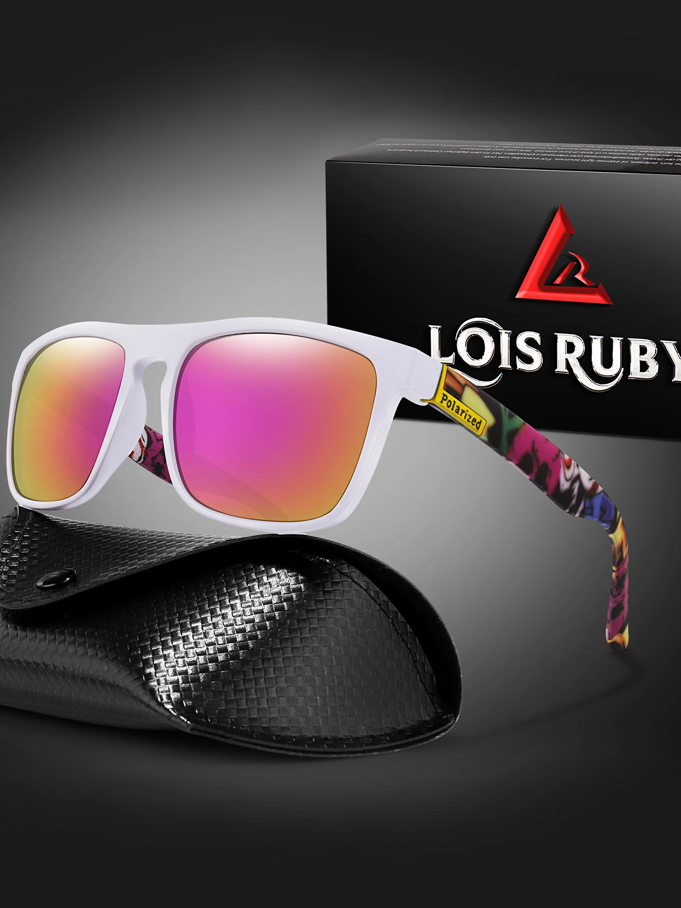 AliExpress LOISRUBY Brand Polarized Cycling Sunglasses Men's Square Frame Fishing Color Bike Motorcycle Hiking Festival With Case