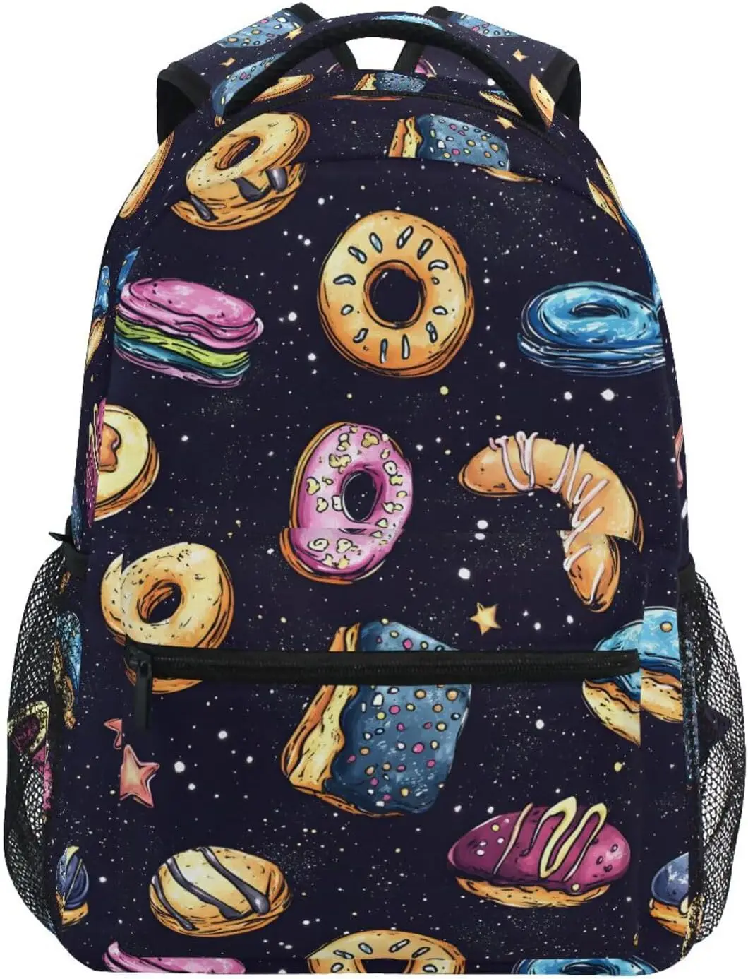 

Детские рюкзаки (мультяшные пончики) с прозрачным слотом, школьные ранцы для мальчиков и девочек, сумка для книг для путешествий, пеших прогулок, школы, среднего размера