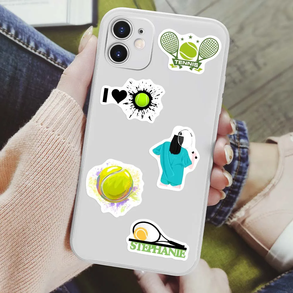 Tennis Theme Lovers Sticekrs DIY Toy Gift Decorative Graffiti Decal for Phone Laptop Bottles Scrapbook Kids Waterproof Sticker